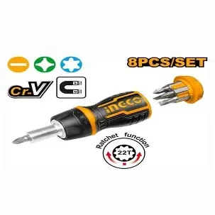 طقم مفك وسنون 8 فى 1 سيستيم بخزنه